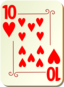 Ornamental Deck 10 Of Hearts