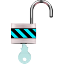 download Padlock Open clipart image with 135 hue color