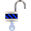 download Padlock Open clipart image with 180 hue color