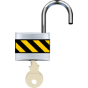 download Padlock Open clipart image with 0 hue color