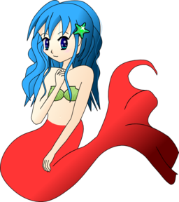 Blue Hair Mermaid