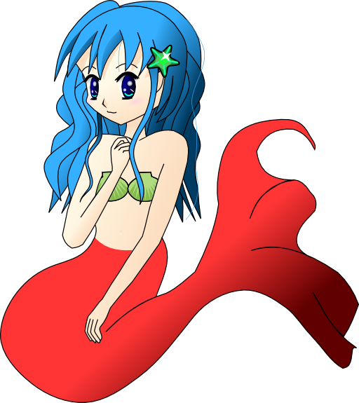 Blue Hair Mermaid