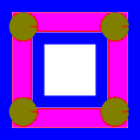 download Block Icon clipart image with 180 hue color
