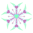 download Sandy Hook Digital Snowflake clipart image with 135 hue color
