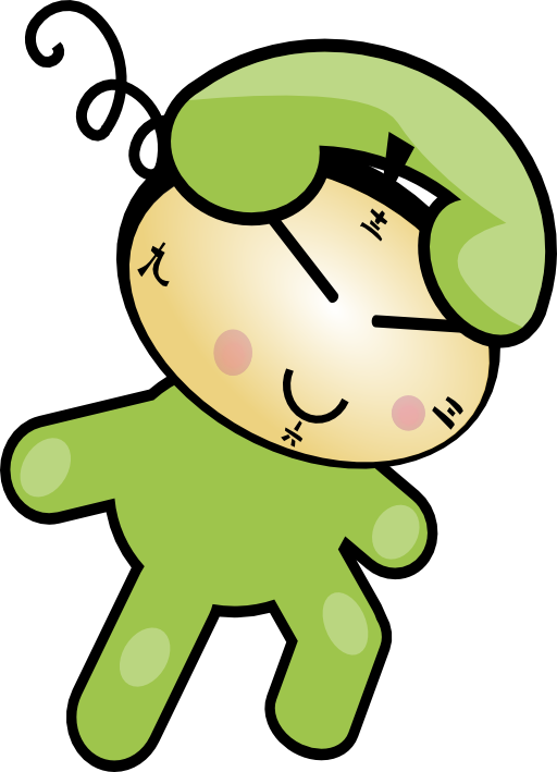 Cute Phone Clock Character