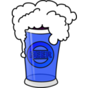 download Beer Glass clipart image with 180 hue color