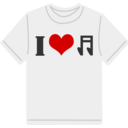 I Love Music T Shirt