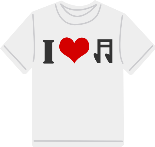 I Love Music T Shirt