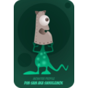 download Monster04 clipart image with 90 hue color
