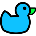 download Ducky Icon clipart image with 135 hue color