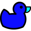 download Ducky Icon clipart image with 180 hue color