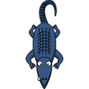 download Cartoon Alligator clipart image with 135 hue color