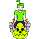 download Spacehoppergirl clipart image with 45 hue color