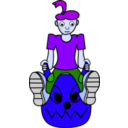 download Spacehoppergirl clipart image with 225 hue color