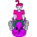 download Spacehoppergirl clipart image with 270 hue color