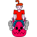 download Spacehoppergirl clipart image with 315 hue color