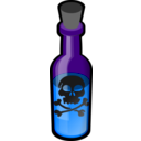 download Poison Bottle clipart image with 90 hue color