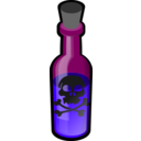 download Poison Bottle clipart image with 135 hue color