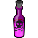 download Poison Bottle clipart image with 180 hue color
