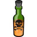 download Poison Bottle clipart image with 270 hue color