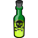 download Poison Bottle clipart image with 315 hue color
