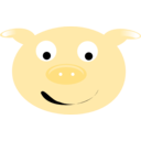 download Cerdo Pig clipart image with 45 hue color