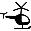 download Helicopter Icon clipart image with 90 hue color