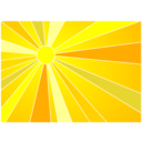 download Sun clipart image with 0 hue color