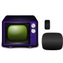 download Tv clipart image with 225 hue color