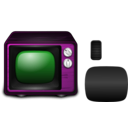 download Tv clipart image with 270 hue color