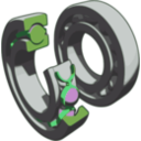 download Ball Bearing clipart image with 90 hue color