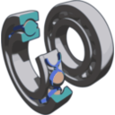 download Ball Bearing clipart image with 180 hue color