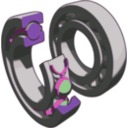 download Ball Bearing clipart image with 270 hue color