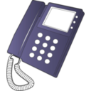 download Desk Phone clipart image with 225 hue color