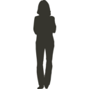 download Person Outline 4 clipart image with 225 hue color