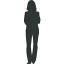 download Person Outline 4 clipart image with 315 hue color