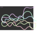 download Neon Abstract Desgin clipart image with 90 hue color