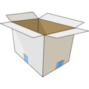 download Box clipart image with 180 hue color