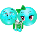 download Valentine Smiley Emoticon clipart image with 135 hue color