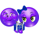 download Valentine Smiley Emoticon clipart image with 225 hue color