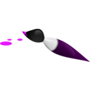 download Brush clipart image with 270 hue color