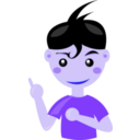 download Boy3 clipart image with 225 hue color