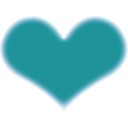 download Simple Heart clipart image with 180 hue color
