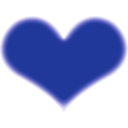 download Simple Heart clipart image with 225 hue color