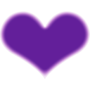 download Simple Heart clipart image with 270 hue color