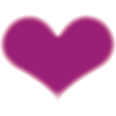 download Simple Heart clipart image with 315 hue color