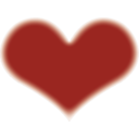 download Simple Heart clipart image with 0 hue color