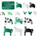 download Simple Farm Animals clipart image with 135 hue color
