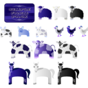 download Simple Farm Animals clipart image with 225 hue color