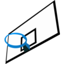 download Basketball Rim clipart image with 180 hue color